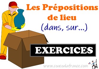 Préposistions de lieu : dans, sur