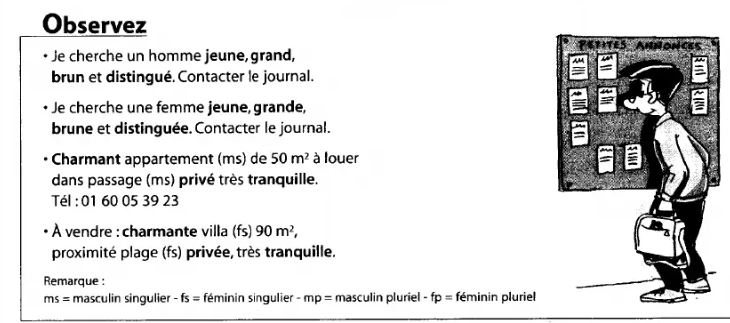 Le Féminin Exercices