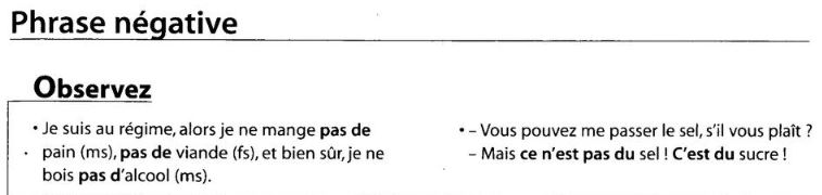 Exercices Du, de la ,des, de