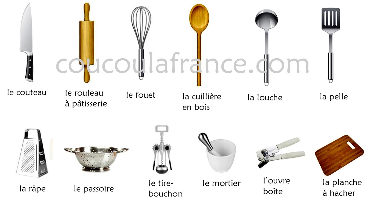 Les ustensils de cuisine Vocabulaire